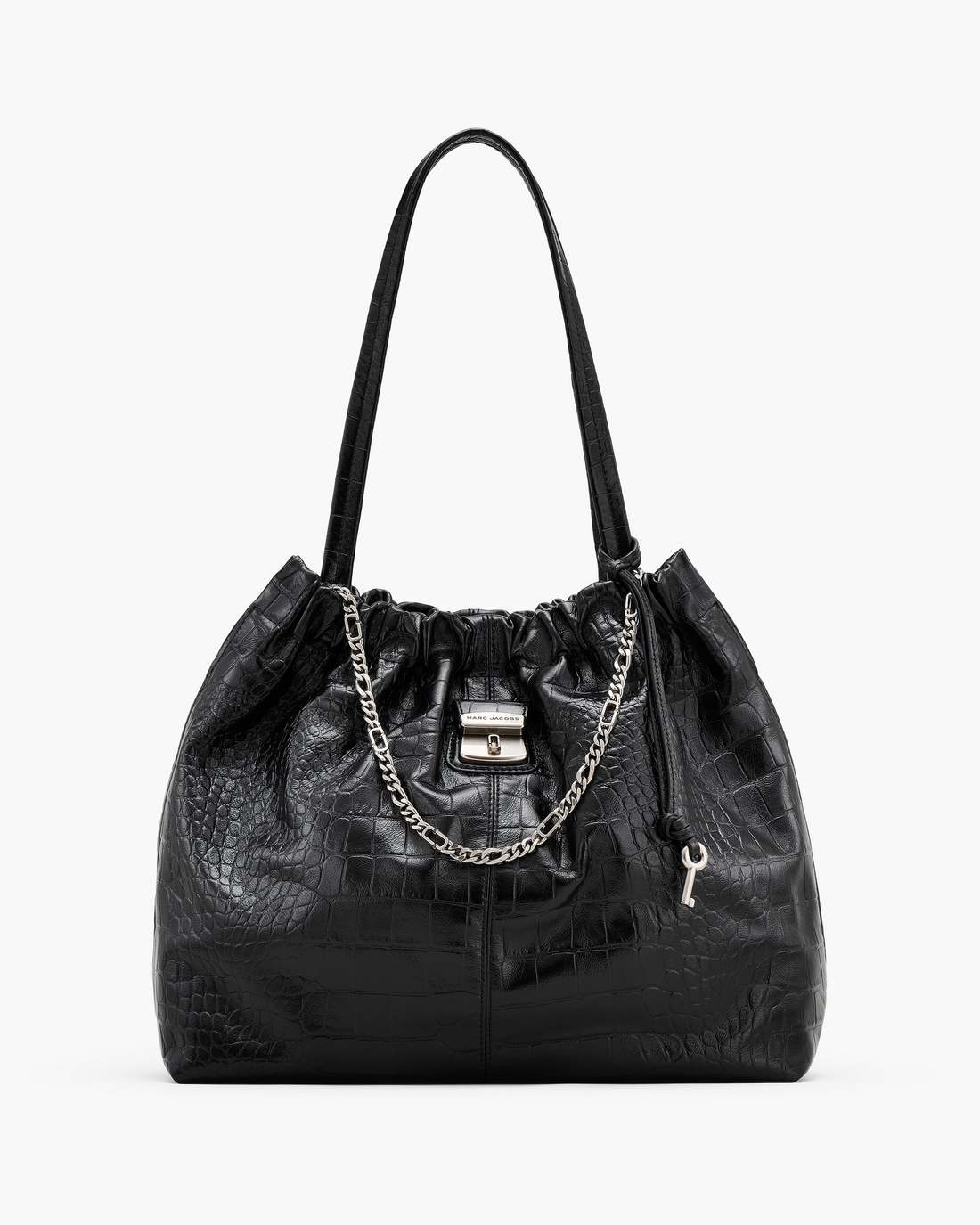 The Croc Cristina Tote Black Marc Jacobs
