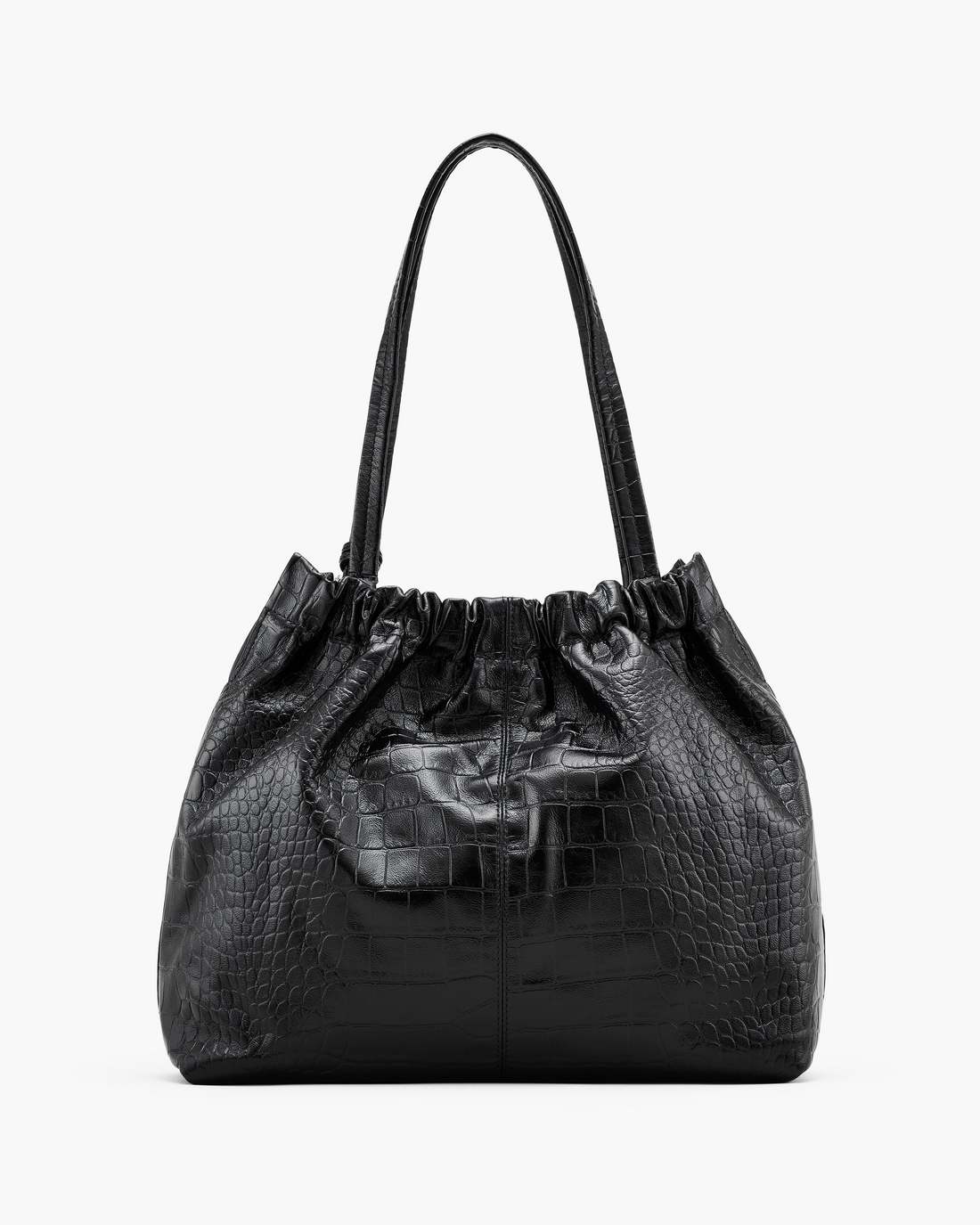 The Croc Cristina Tote Black Marc Jacobs