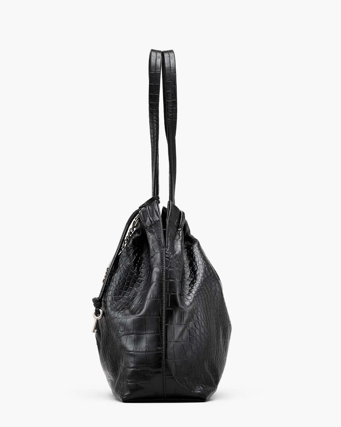 The Croc Cristina Tote Black Marc Jacobs