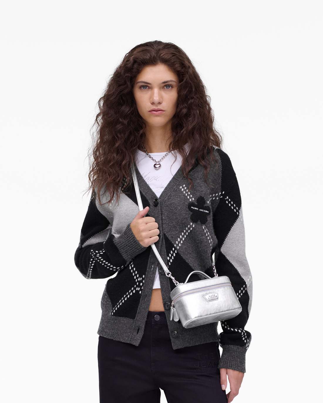 The Metallic Everyday Vanity Bag Silver Marc Jacobs