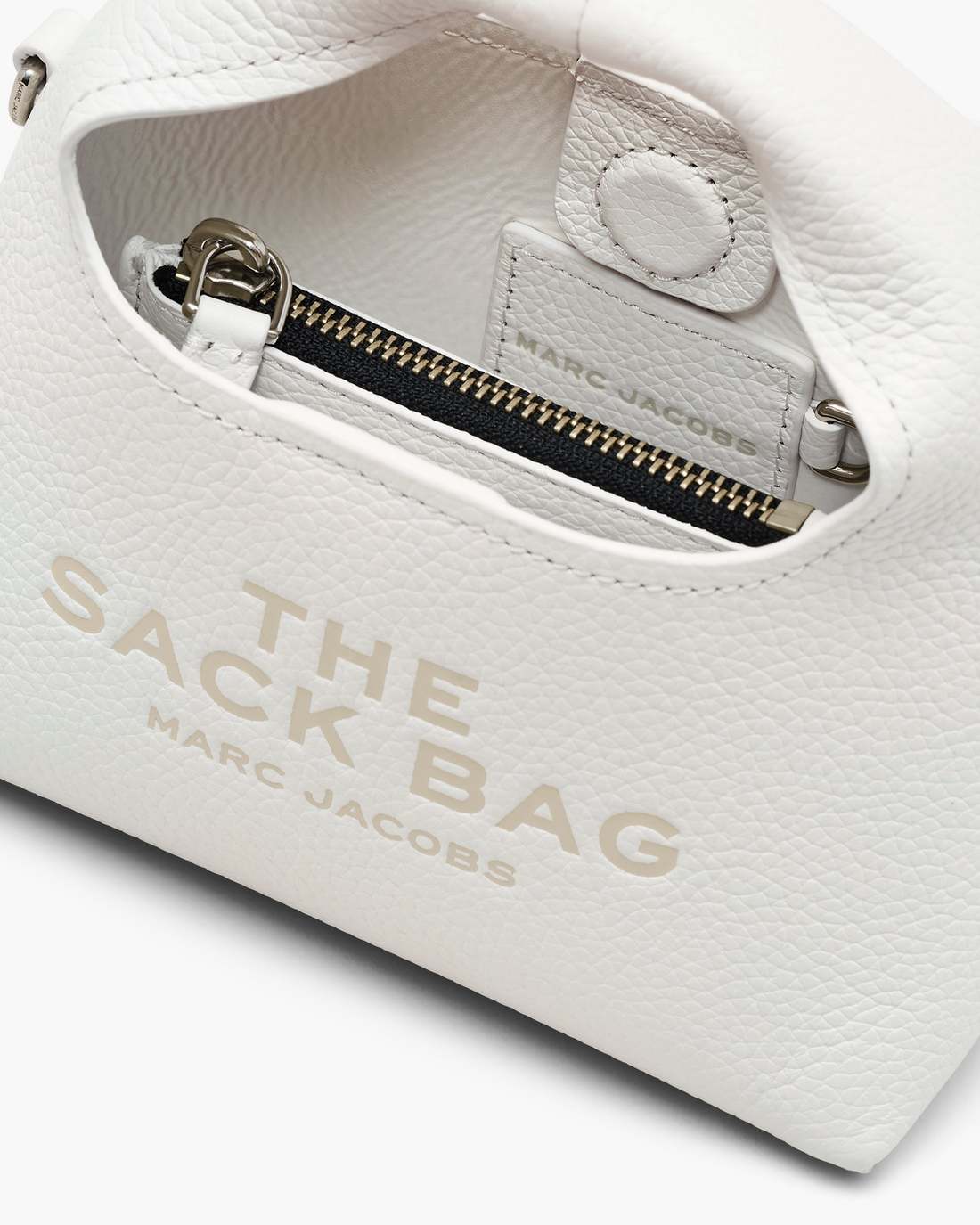 The Micro Crossbody Sack Bag White Marc Jacobs