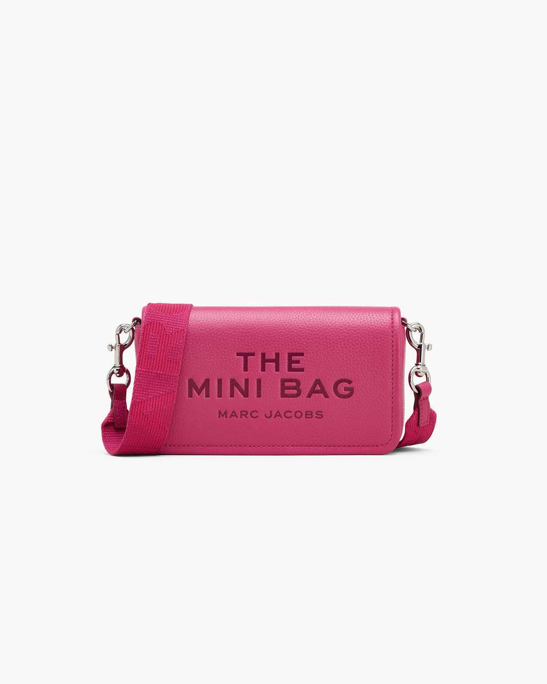 The Leather Mini Bag Raspberry Pink Marc Jacobs