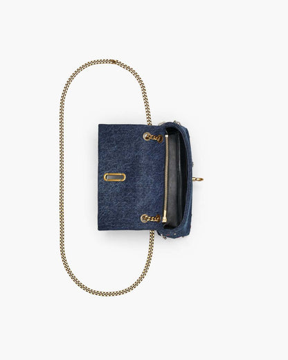 The Trinket Charm Denim Dual Chain Mini Bag Medium Wash Multi Marc Jacobs
