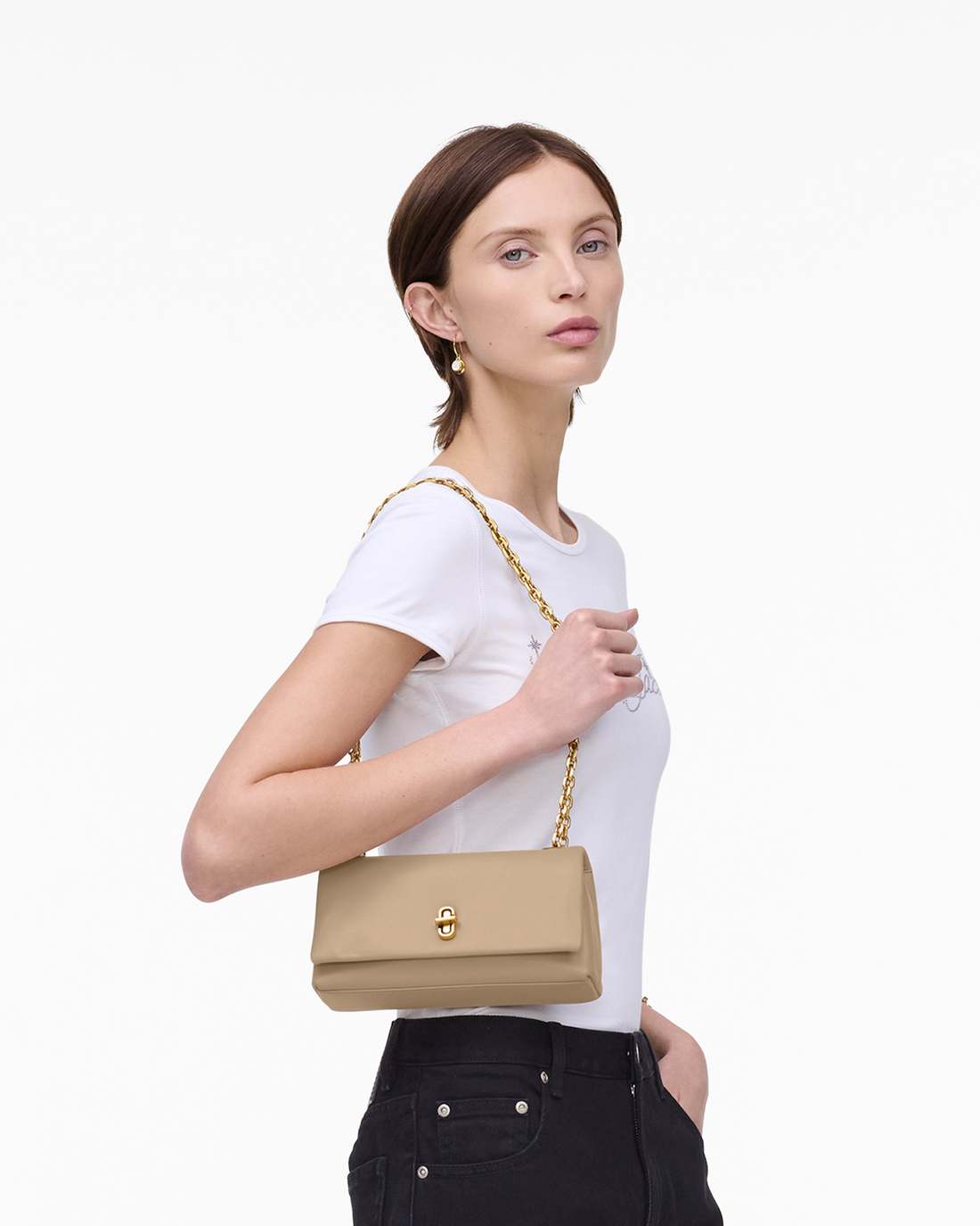 The Dual Chain Mini Bag Camel Marc Jacobs