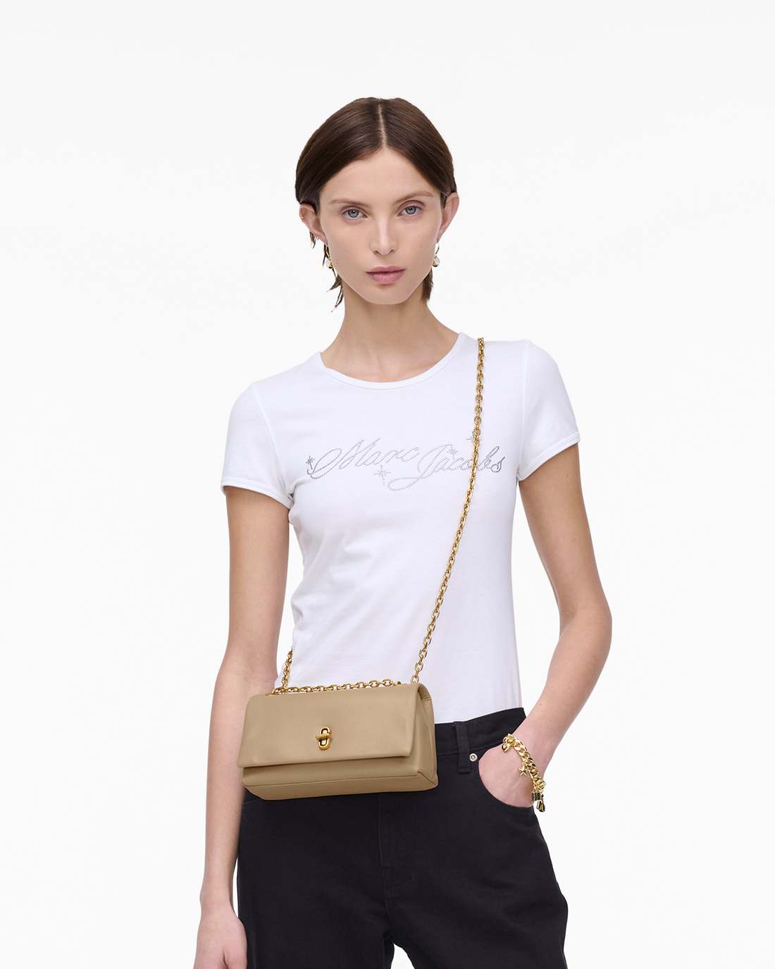 The Dual Chain Mini Bag Camel Marc Jacobs