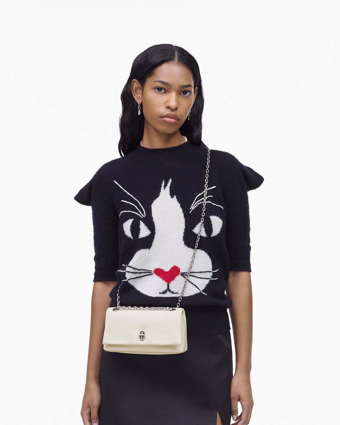 The Dual Chain Mini Bag Cloud White Marc Jacobs