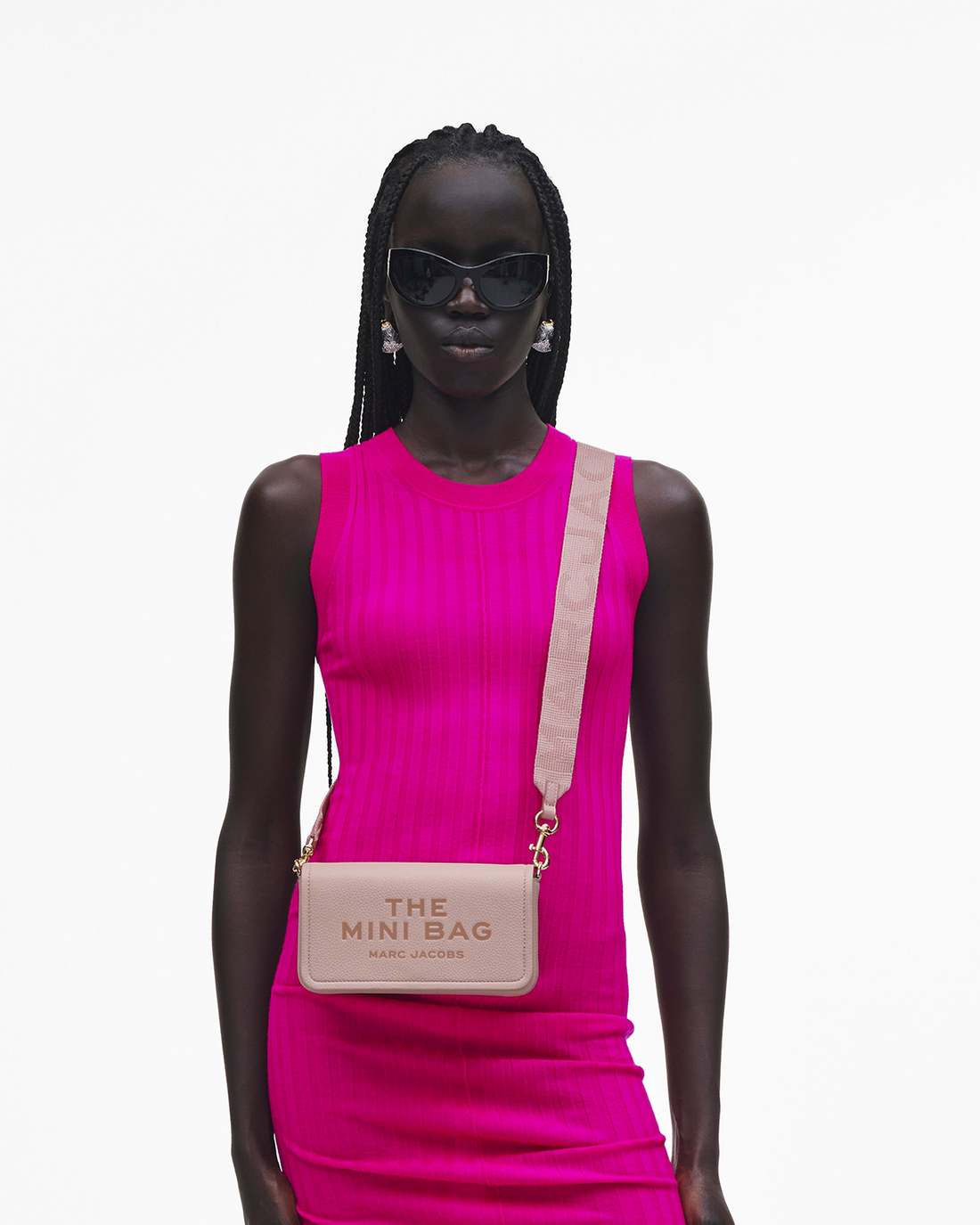The Leather Mini Bag Rose Marc Jacobs