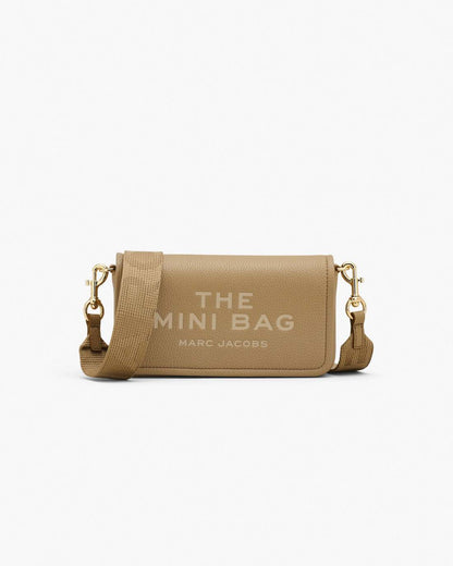 The Leather Mini Bag Camel Marc Jacobs