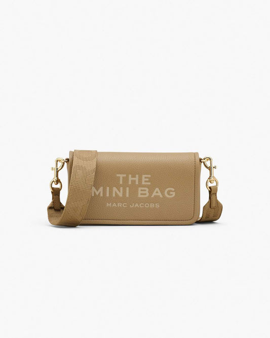 The Leather Mini Bag Camel Marc Jacobs