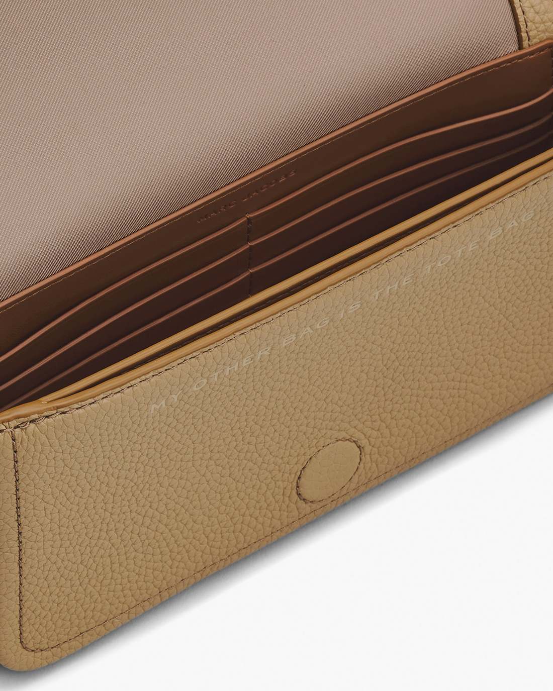 The Leather Mini Bag Camel Marc Jacobs