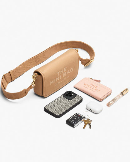 The Leather Mini Bag Ribbon Pink Marc Jacobs