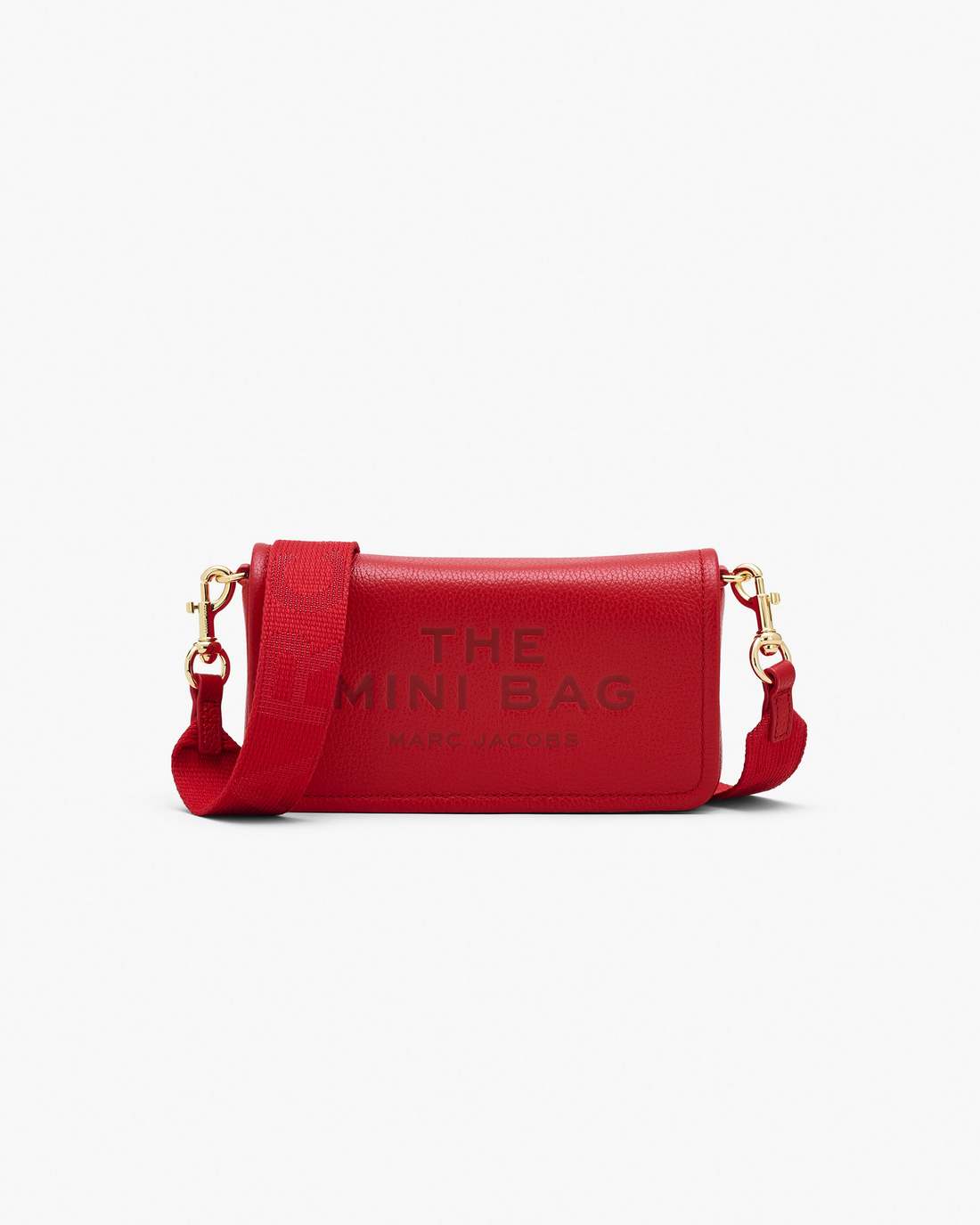 The Leather Mini Bag True Red Marc Jacobs