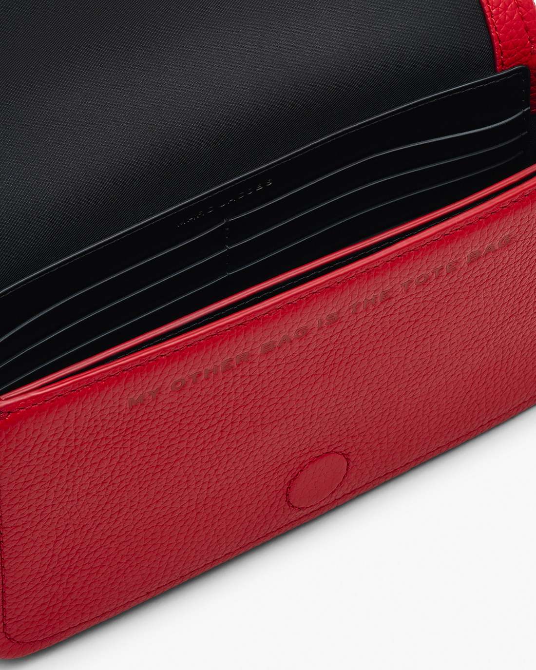 The Leather Mini Bag True Red Marc Jacobs
