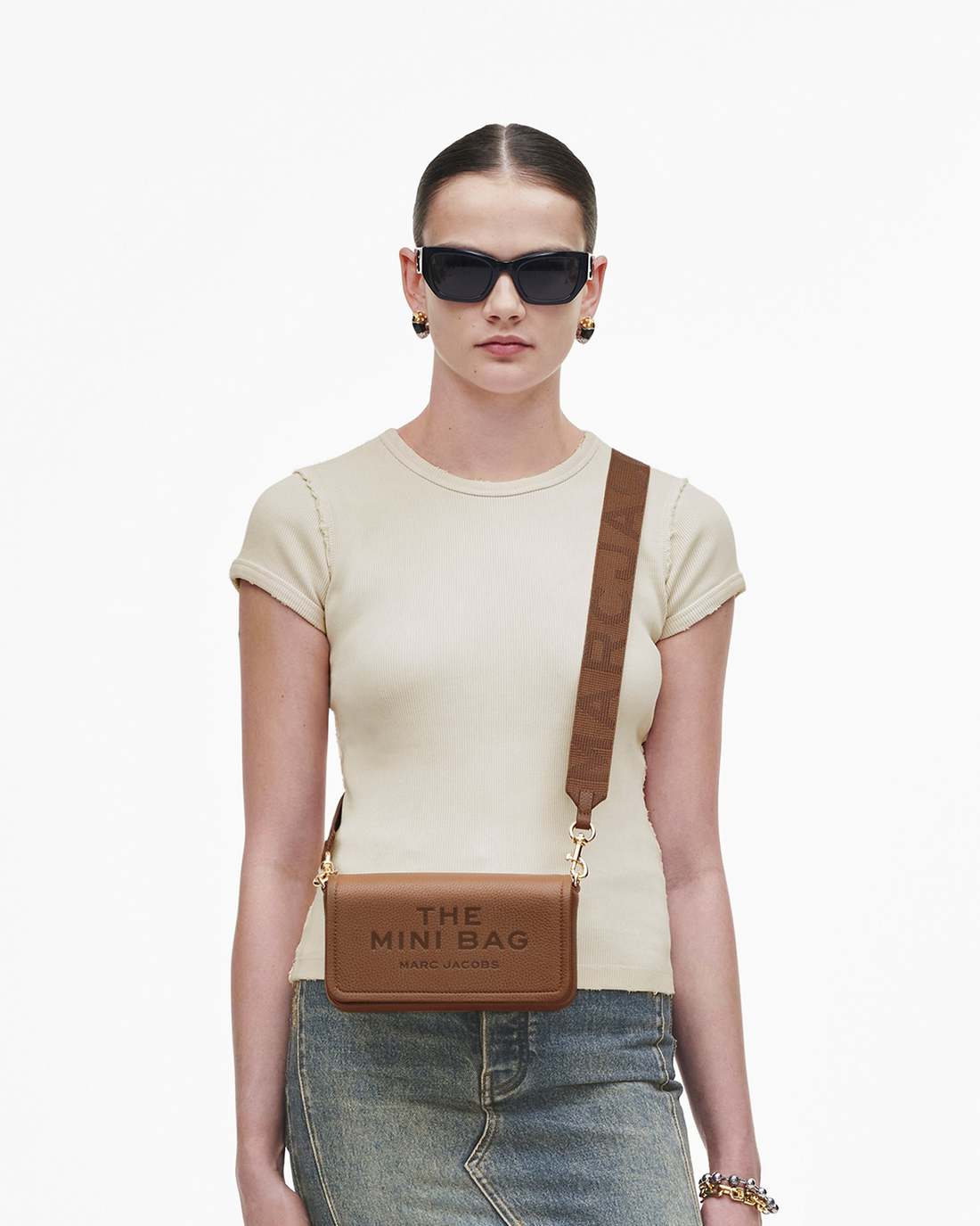 The Leather Mini Bag Argan Oil Marc Jacobs