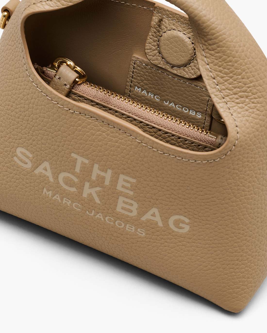 The Micro Crossbody Sack Bag Camel Marc Jacobs