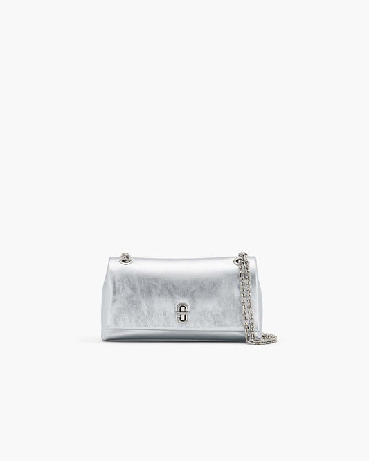 The Metallic Dual Chain Mini Bag Silver Marc Jacobs