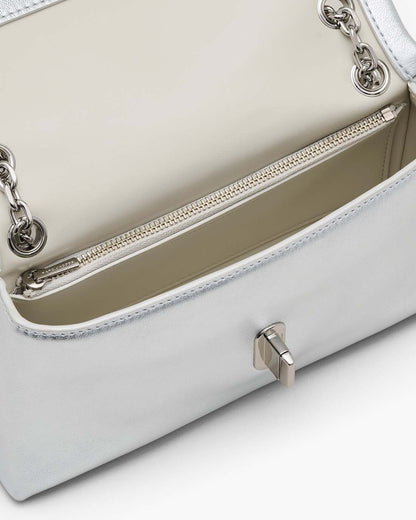 The Metallic Dual Chain Mini Bag Silver Marc Jacobs