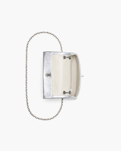 The Metallic Dual Chain Mini Bag Silver Marc Jacobs