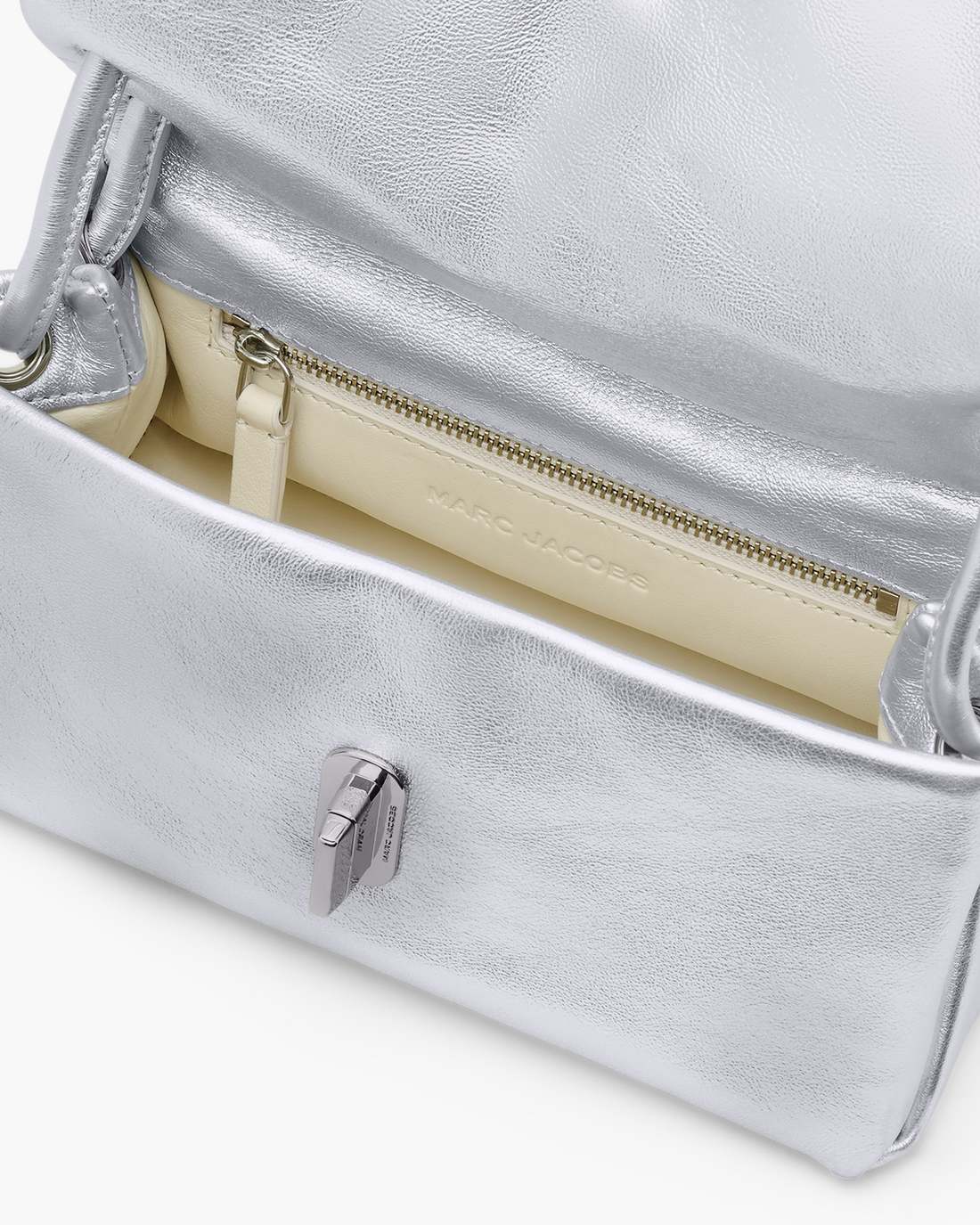 The Metallic Mini Dual Bag Silver Marc Jacobs