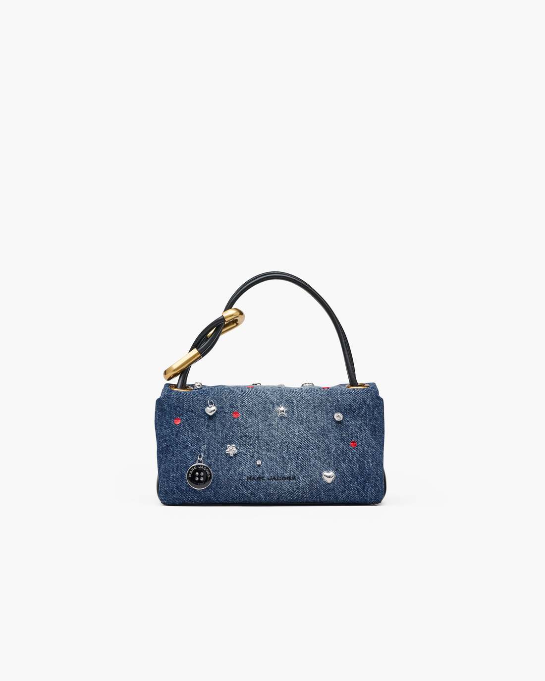 The Trinket Charm Denim Mini Dual Bag Medium Wash Multi Marc Jacobs