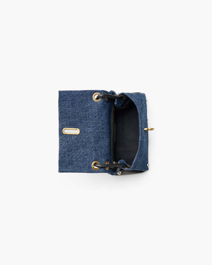 The Trinket Charm Denim Mini Dual Bag Medium Wash Multi Marc Jacobs