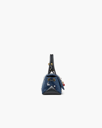 The Trinket Charm Denim Mini Dual Bag Medium Wash Multi Marc Jacobs