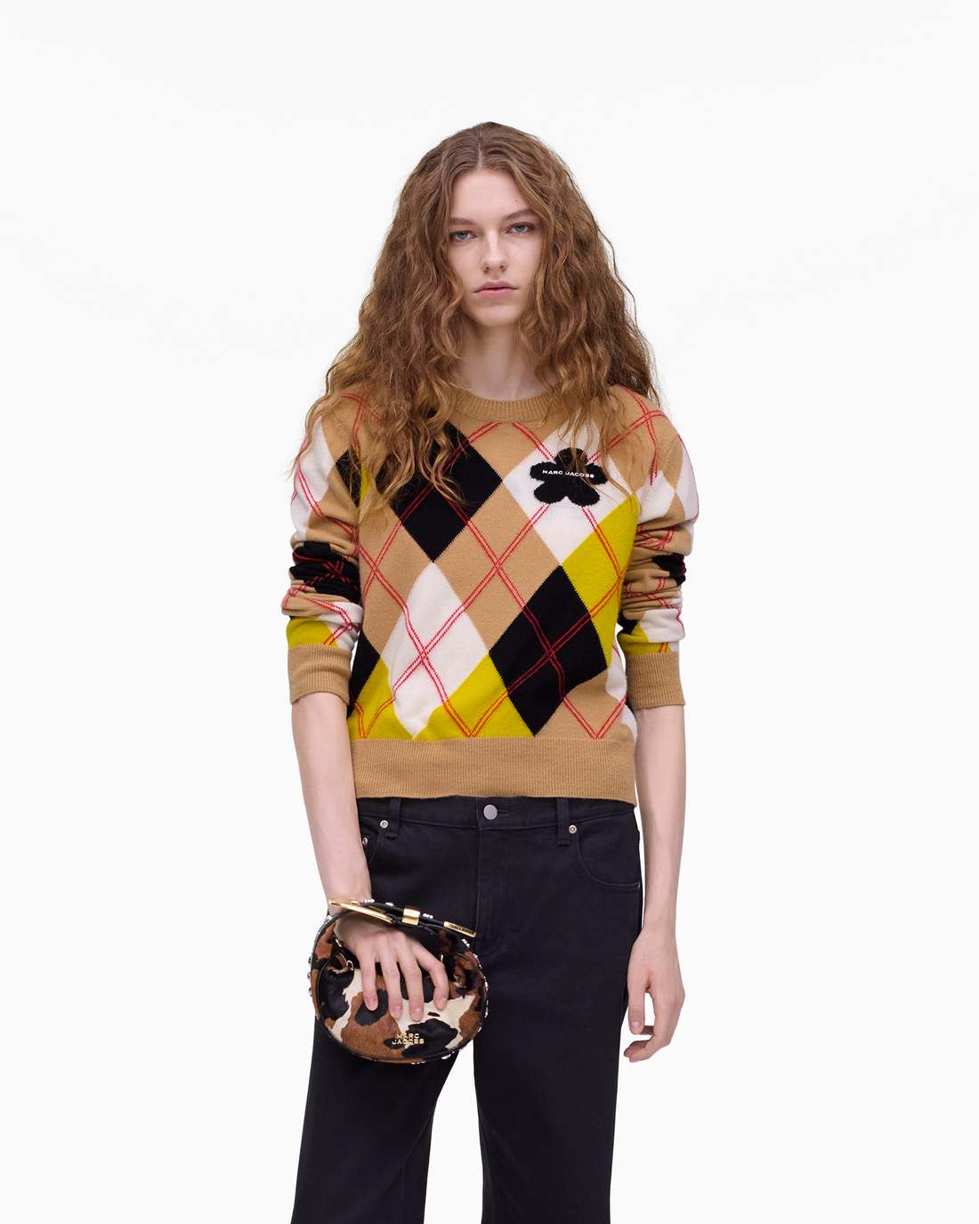 The Cow Haircalf Party Bag Mocha Multi Marc Jacobs