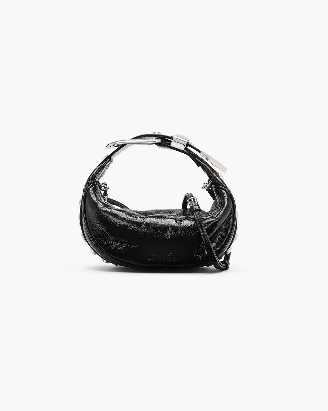 The Crinkle Patent Party Bag Black Marc Jacobs