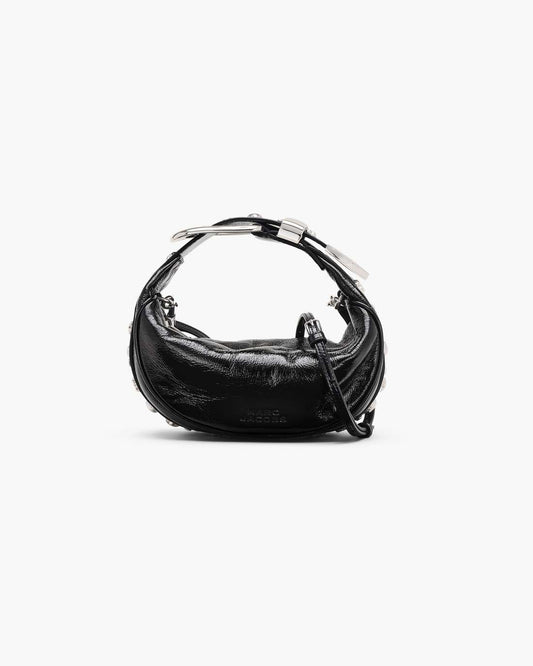 The Crinkle Patent Party Bag Black Marc Jacobs