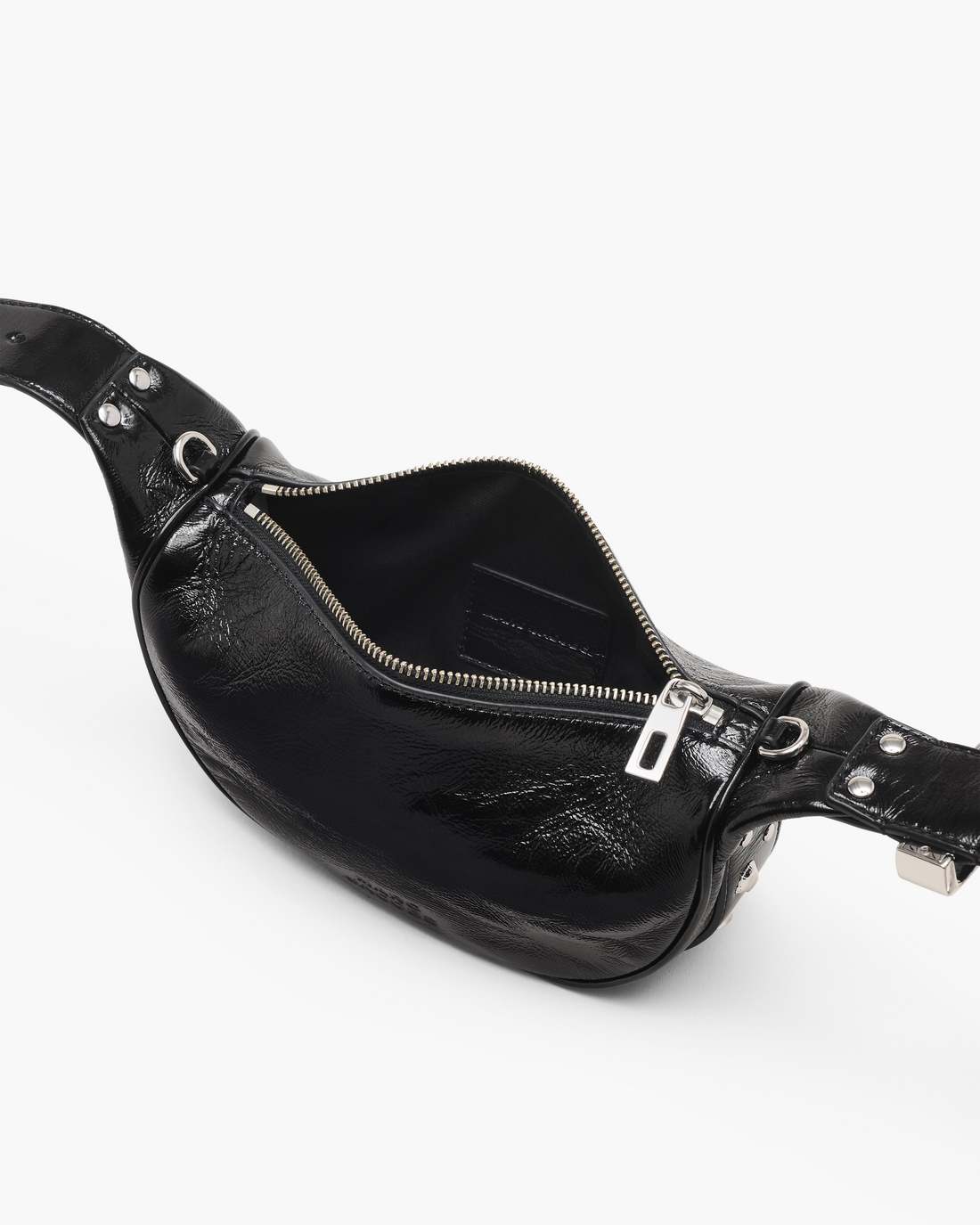 The Crinkle Patent Party Bag Black Marc Jacobs