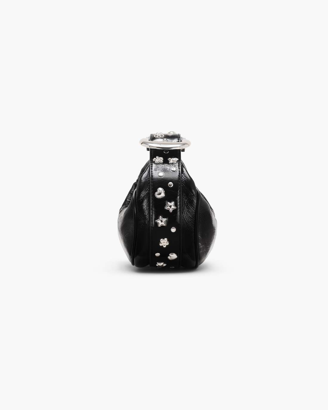 The Crinkle Patent Party Bag Black Marc Jacobs