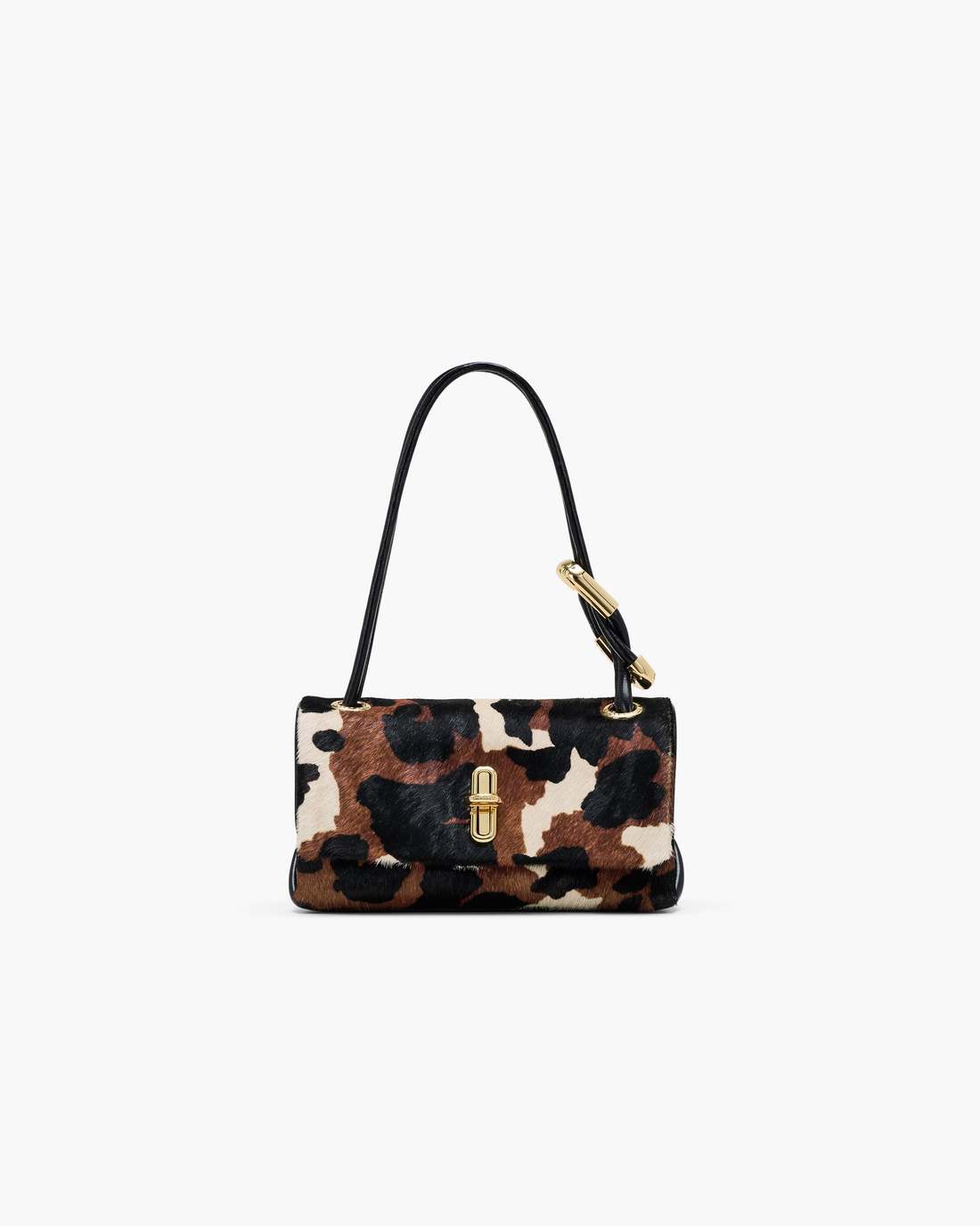 The Cow Haircalf Mini Dual Shoulder Bag Mocha Multi Marc Jacobs