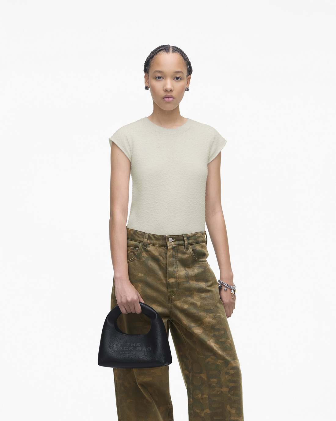 The Mini Sack Bag Tonal Black Marc Jacobs