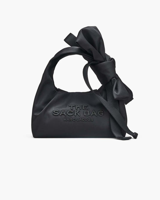 The Bow Nylon Mini Sack Bag Black Marc Jacobs