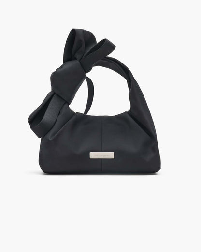 The Bow Nylon Mini Sack Bag Black Marc Jacobs