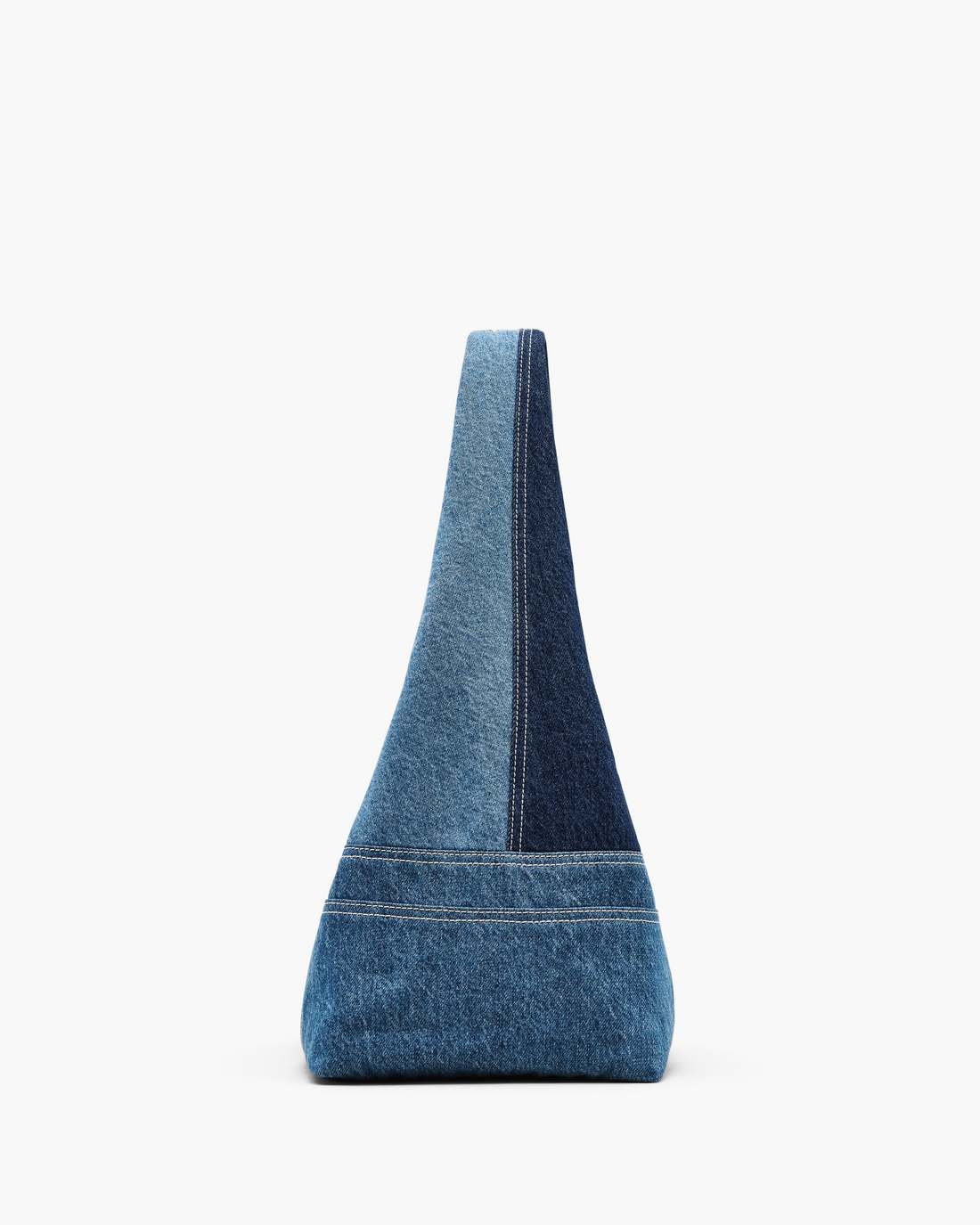 The Patchwork Denim Sack Bag Blue Denim Marc Jacobs