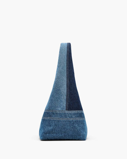 The Patchwork Denim Sack Bag Blue Denim Marc Jacobs