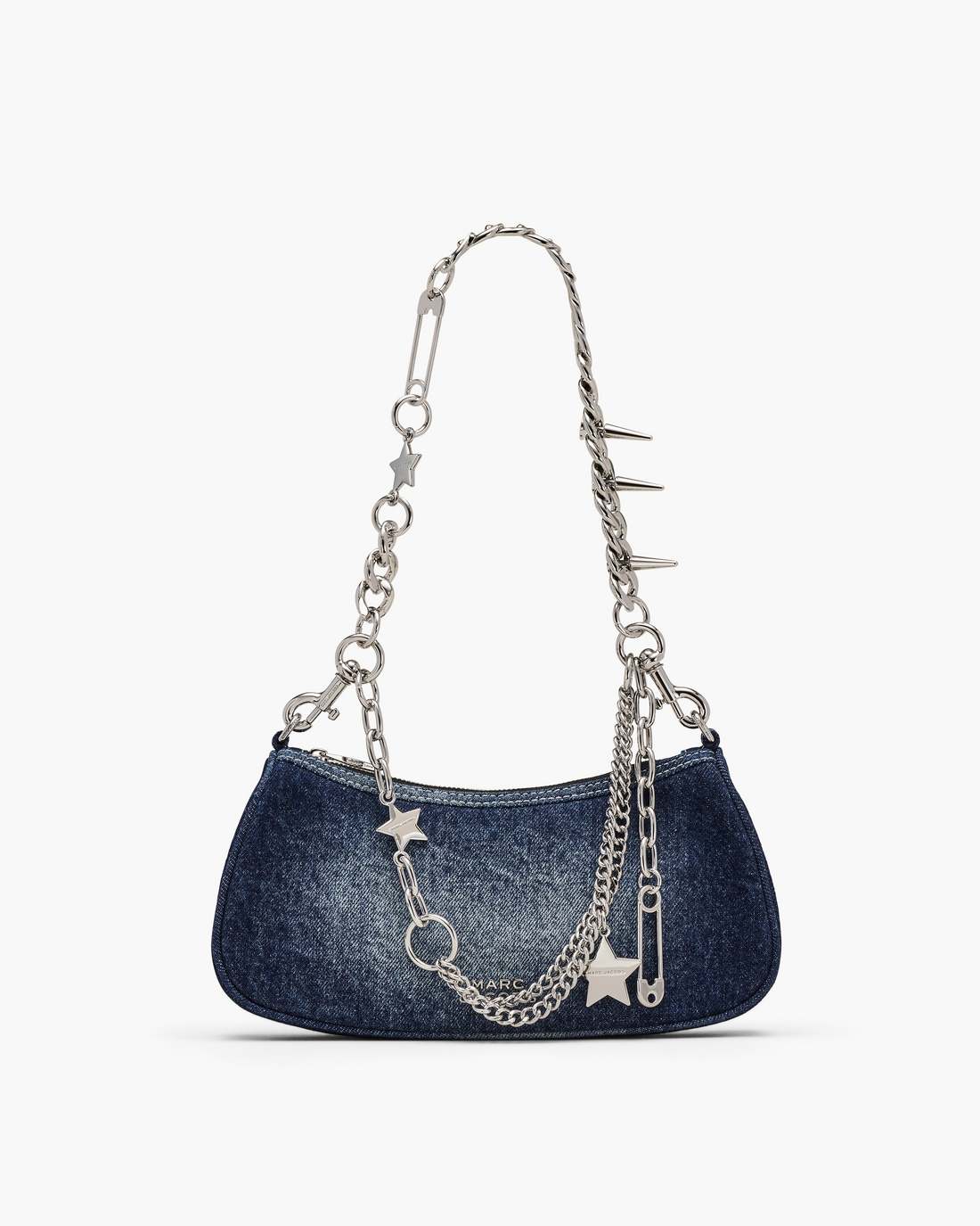 The Faded Denim Charm Shoulder Bag Faded Vintage Indigo Marc Jacobs