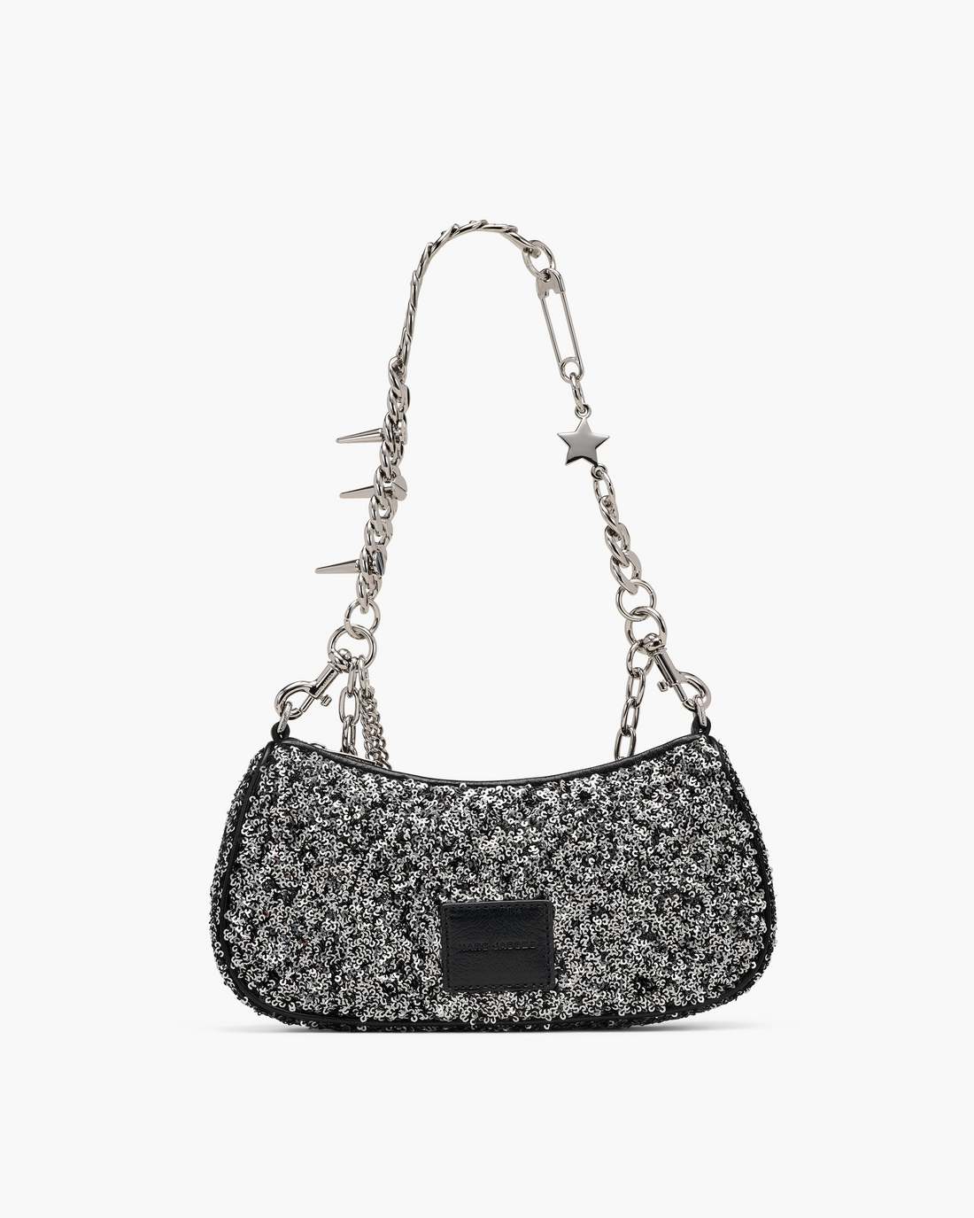 The Sequin Charm Shoulder Bag Silver Marc Jacobs