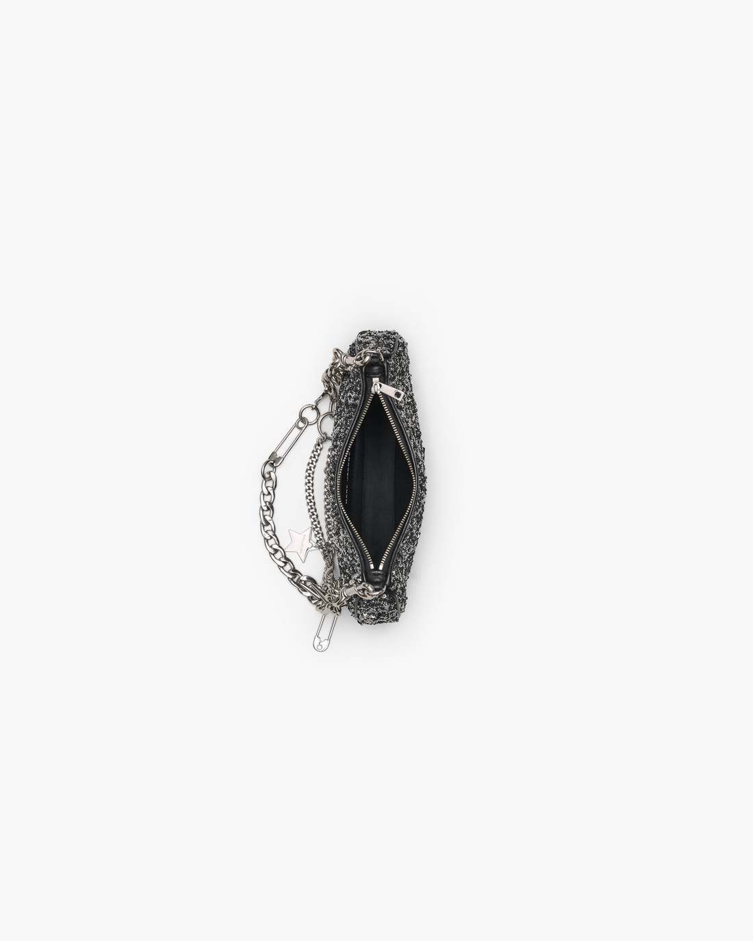The Sequin Charm Shoulder Bag Silver Marc Jacobs