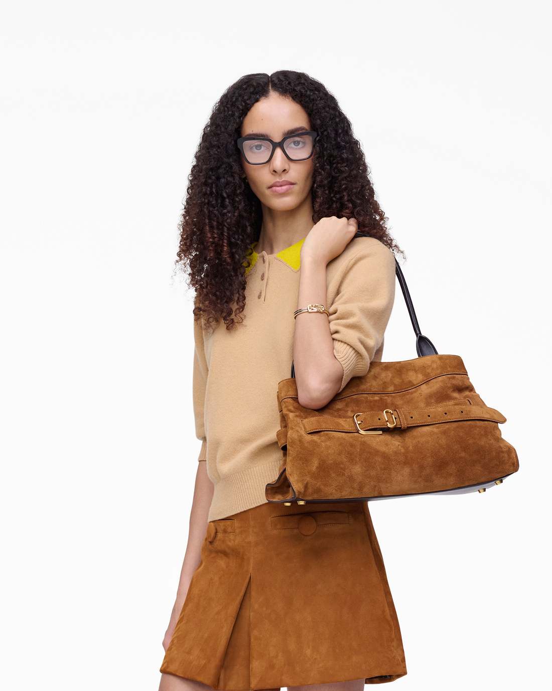 The Suede Dakota Satchel Copper Marc Jacobs