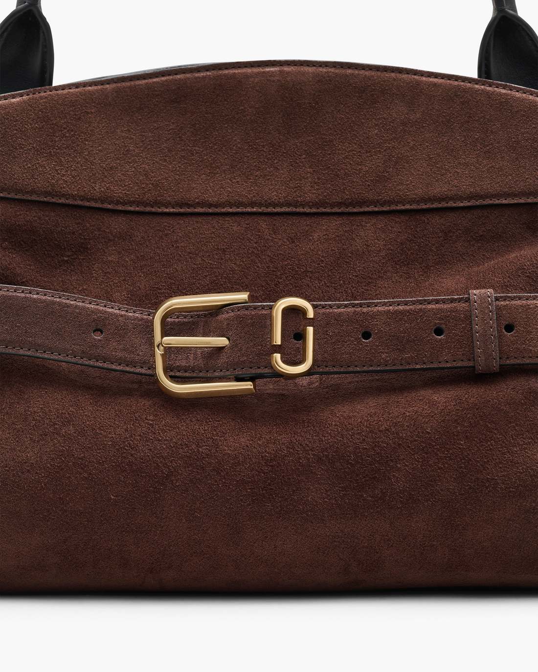 The Suede Dakota Satchel Dark Brown Marc Jacobs