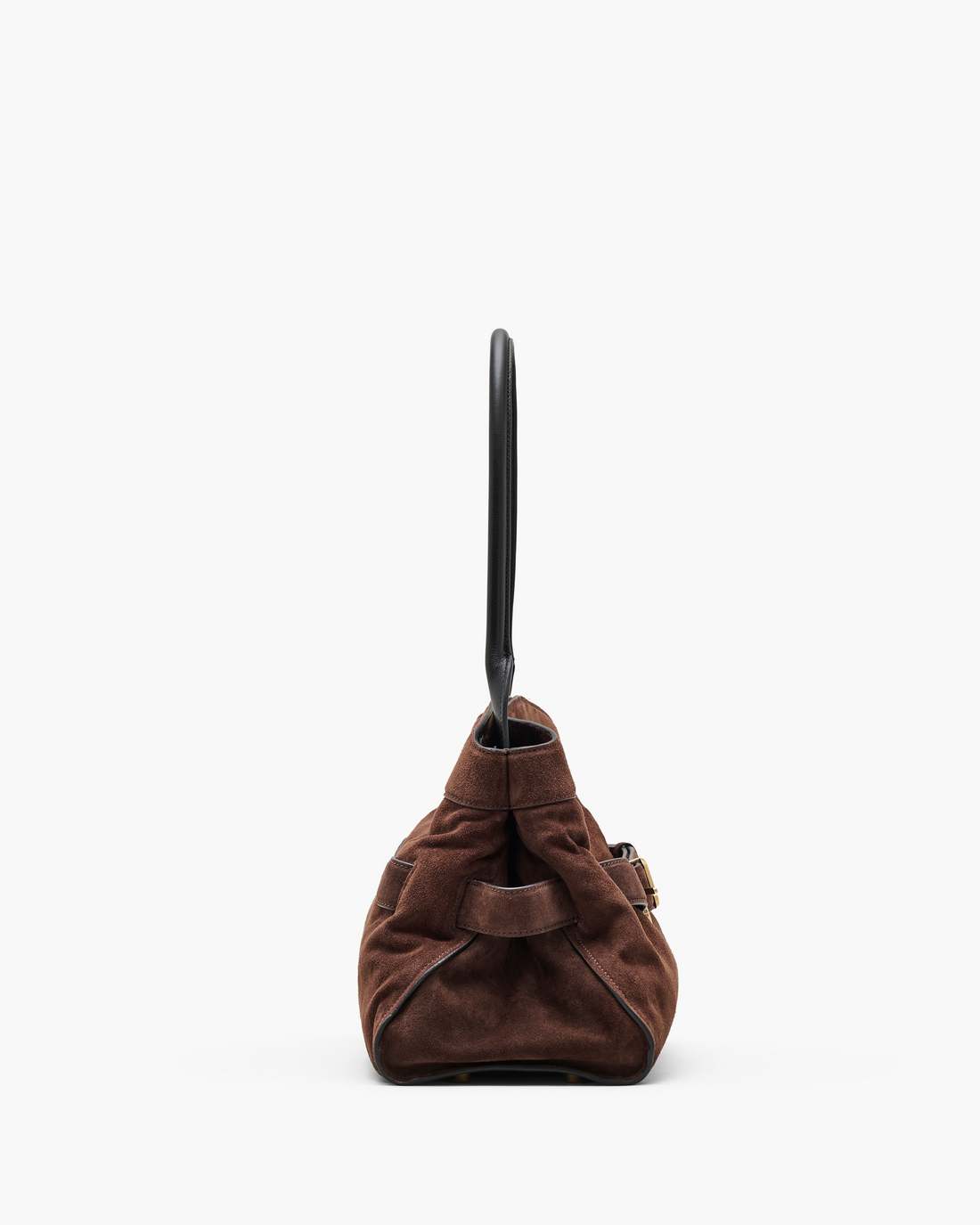 The Suede Dakota Satchel Dark Brown Marc Jacobs