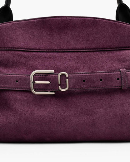 The Suede Dakota Satchel Dark Plum Marc Jacobs