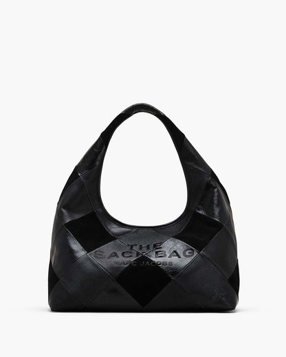 The Suede Patchwork Sack Bag Black Multi Marc Jacobs