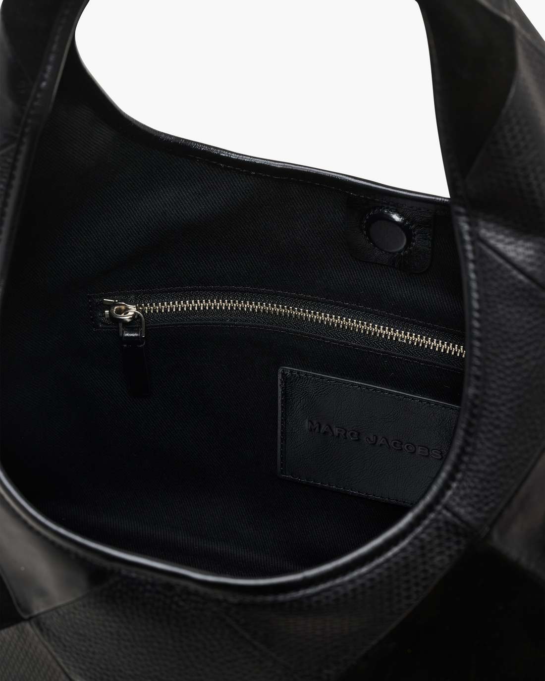 The Suede Patchwork Sack Bag Black Multi Marc Jacobs