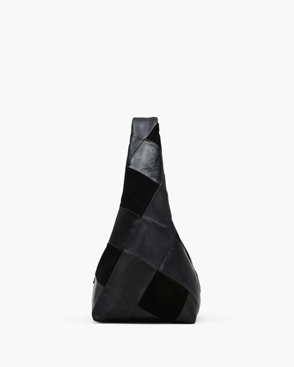 The Suede Patchwork Sack Bag Black Multi Marc Jacobs