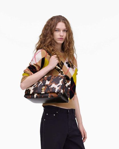 The Cow Haircalf Large Dual Bag Mocha Multi Marc Jacobs