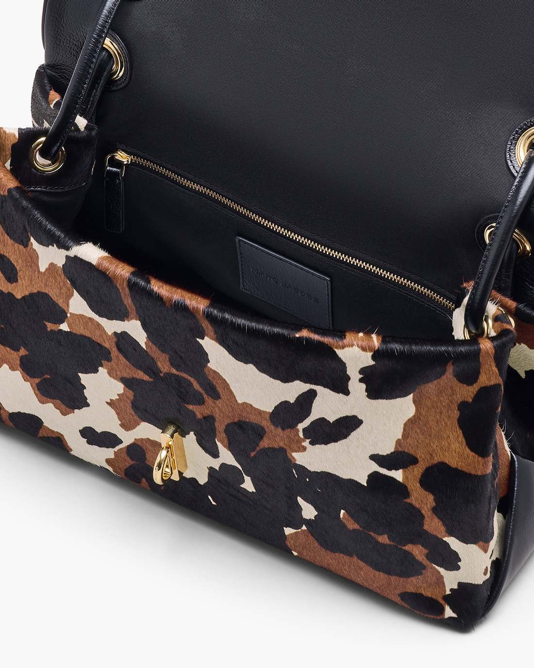 The Cow Haircalf Large Dual Bag Mocha Multi Marc Jacobs