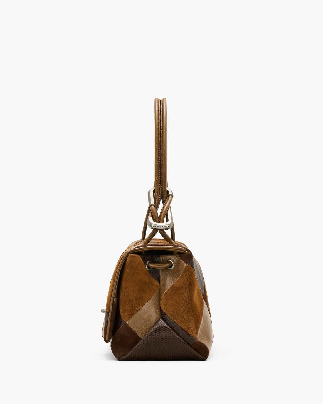 The Suede Patchwork Large Dual Bag Brown Multi Marc Jacobs